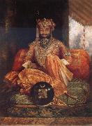 George Landseer His Highness Maharaja Tukoji II of Indore oil on canvas